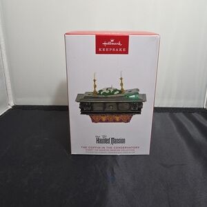 Hallmark Haunted Mansion Collection The Coffin in the Conservatory Ornament (J3)